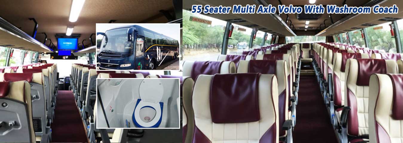 20 27 38 41 45 55 Seater Fully Luxury Mini Coach Bus Hire in Delhi India